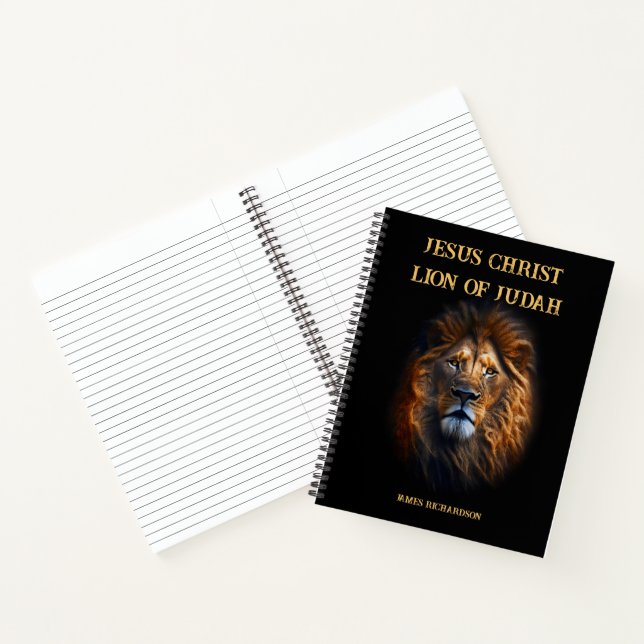 Spiral Photo Notebook Jesus Christ Lion Of Judah (Inside)