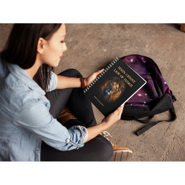 Spiral Photo Notebook Jesus Christ Lion Of Judah (Creator Uploaded)