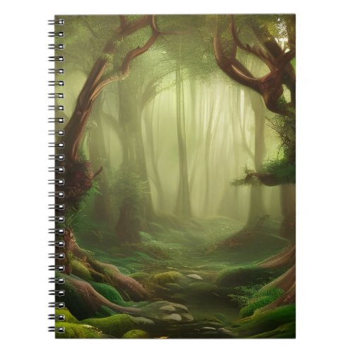 Spiral Photo Notebook Magical Rain Forest