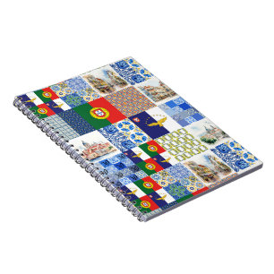Spiral Photo Notebook of Portugal Flag and Azores