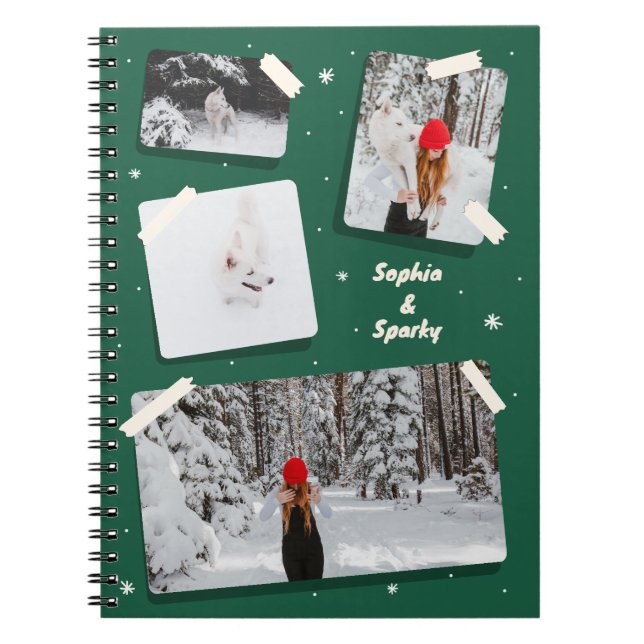 Spiral Photo Notebook photos with animal and with  (Front)