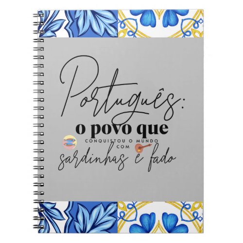 Spiral Photo Notebook Portugues o povo que conquis