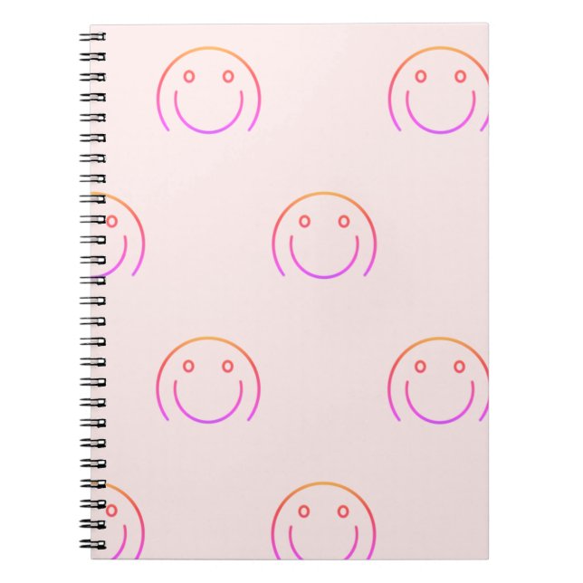 Spiral Photo Notebook, smile face Notebook (Front)
