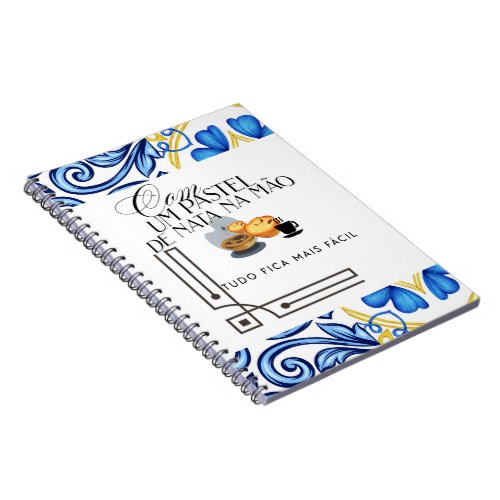 Spiral Photo Notebook with Portuguese tiles  say