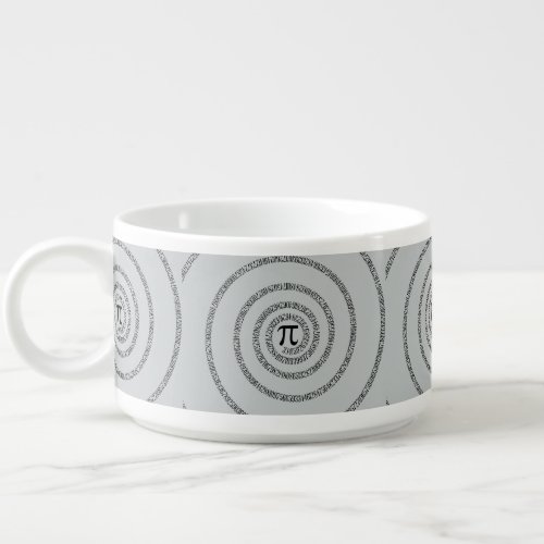 Spiral Pi Click Customize to Change Grey Color Bowl