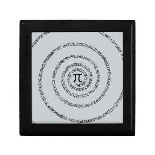 Spiral Pi Click Customize to Change Grey Color Gift Box