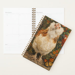 Spiral Planner Cute Chicken
