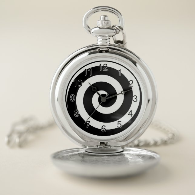 Spiral Pocket Watch with Numbers for Hypnotists! (Inside)