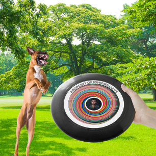 Spiral Rainbow Frisbee with Custom Name