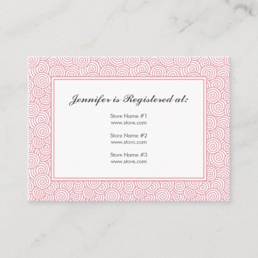 Customizable Spiral Registry Card - 3.5" x 2.5" Business Card Templates