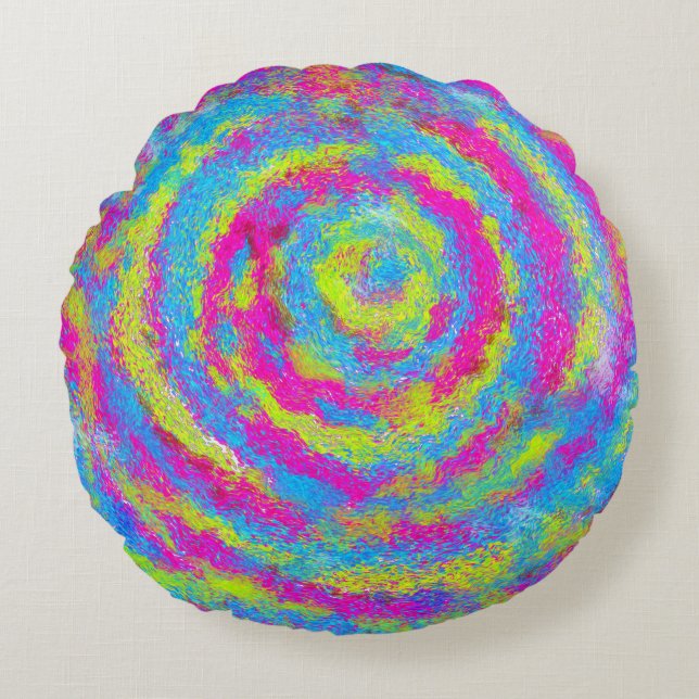 Spiral Round Pillow (Front)