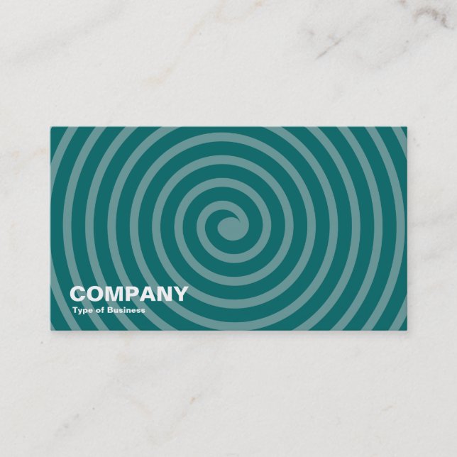 Spiral Shades of Green Business Card (Front)