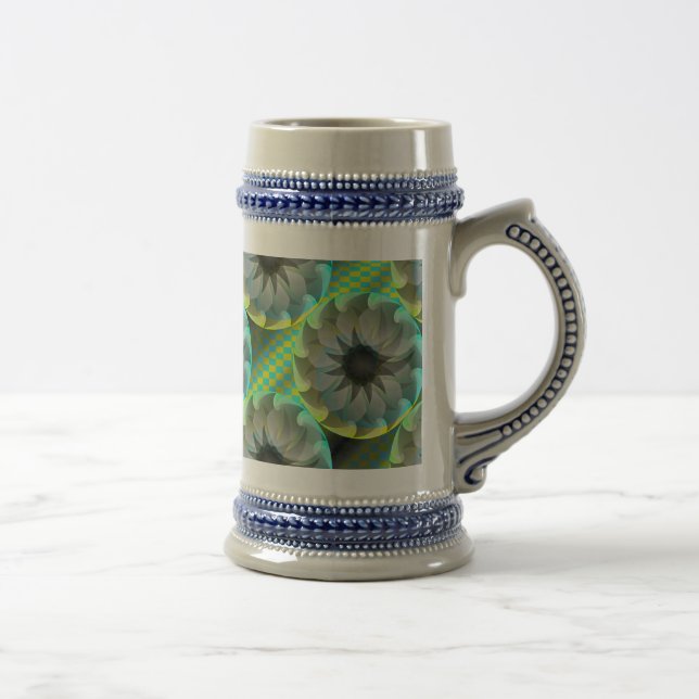 Spiral Shark by Kenneth Yoncich Beer Stein (Right)