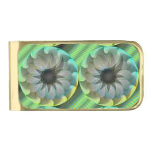 Spiral Shark by Kenneth Yoncich Gold Finish Money Clip