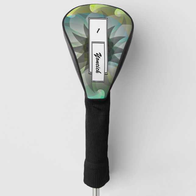 Spiral Shark by Kenneth Yoncich Golf Head Cover (Front)