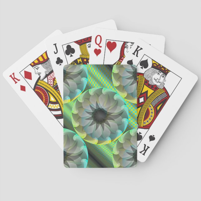 Spiral Shark by Kenneth Yoncich Poker Cards (Back)