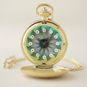 Spiral Shark (Classic Face) by Kenneth Yoncich Pocket Watch