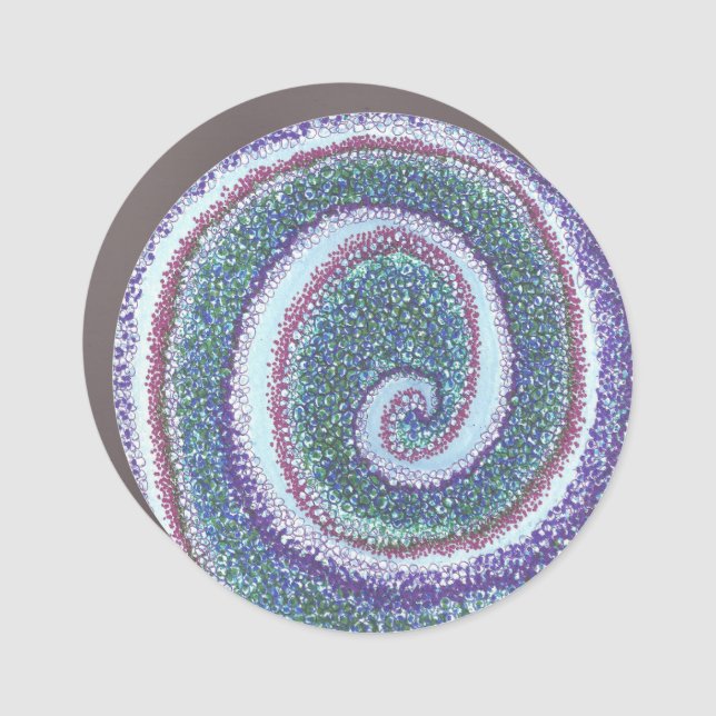 "SPIRAL SHELL"  CAR MAGNET (Front)