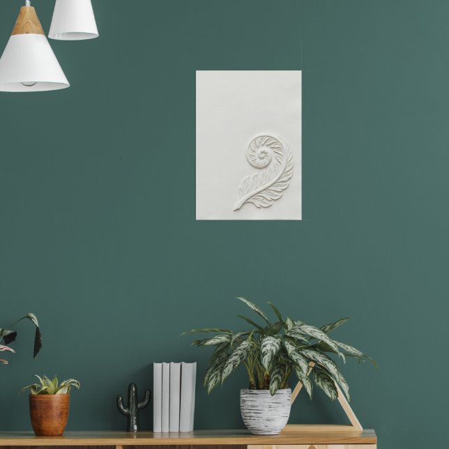 Spiral Shell Nature Line Art Poster (Living Room 1)