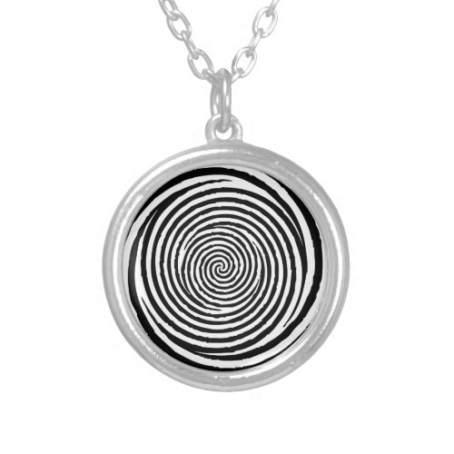 Spiral Silver Plated Necklace