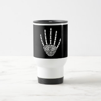 Spiral Skeleton Hand Travel Mug