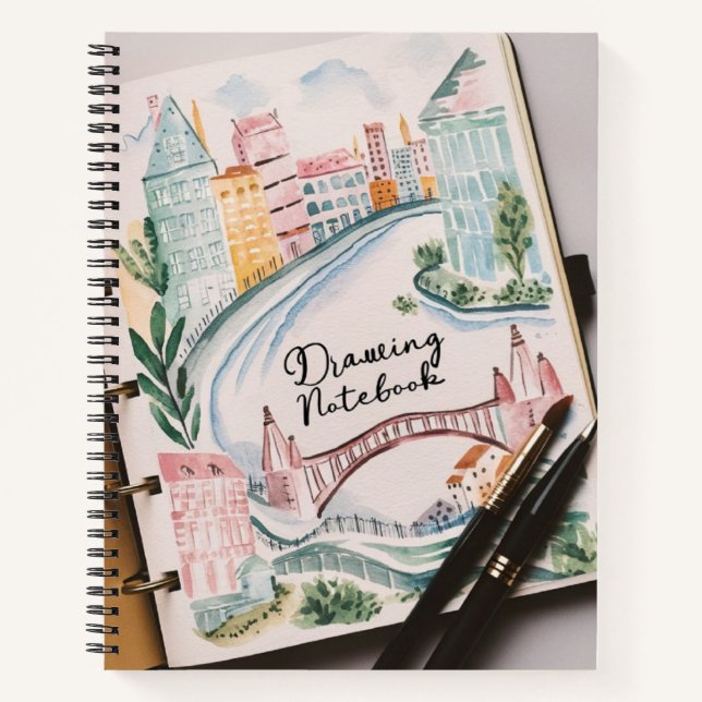 Spiral Sketchbook Notebook - for student  (Front)