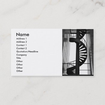 Spiral Staircase Business Card by gavila_pt at Zazzle