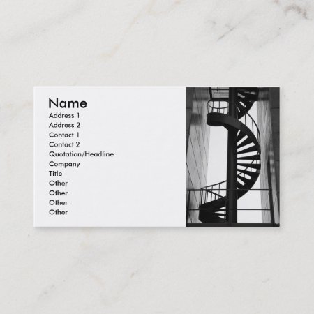 Spiral Staircase Business Card