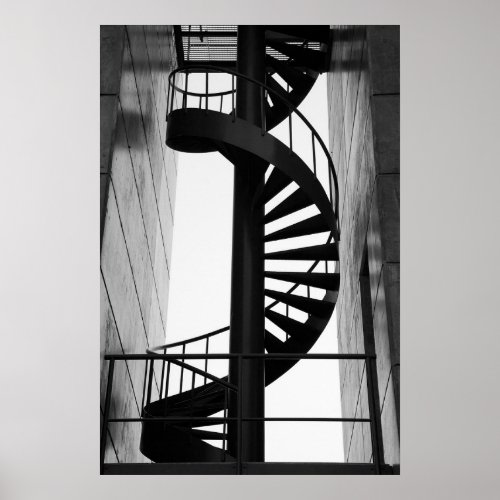 Spiral staircase poster