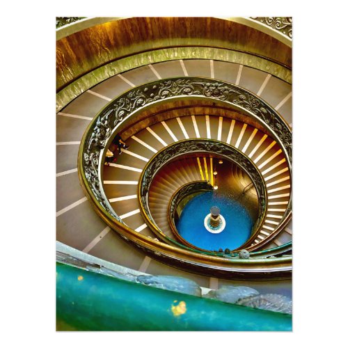 Spiral Stairs at the Vatican Museum in Rome Photo Print