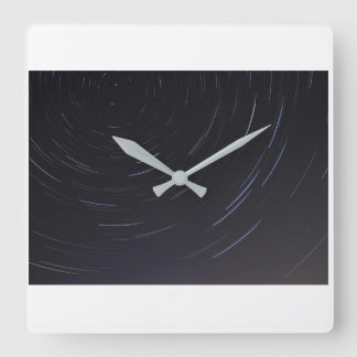 Spiral Star Square Wall Clock