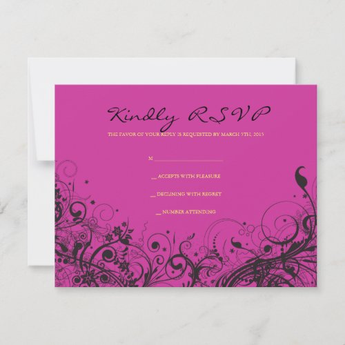 SPIRAL  STARS Bat Mitzvah Reply Card