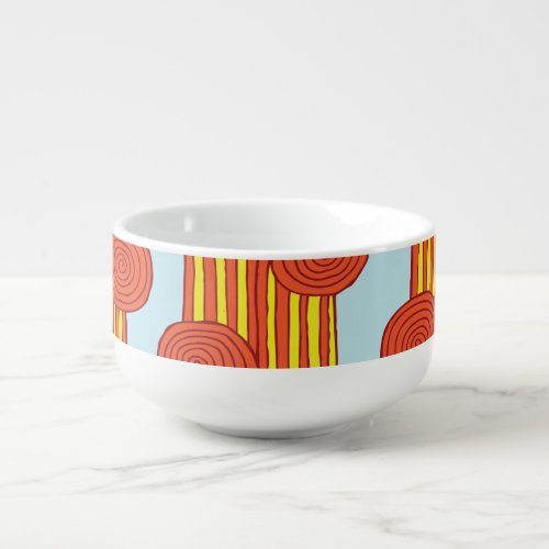 Spiral Stem Hand Drawn Vintage Soup Mug