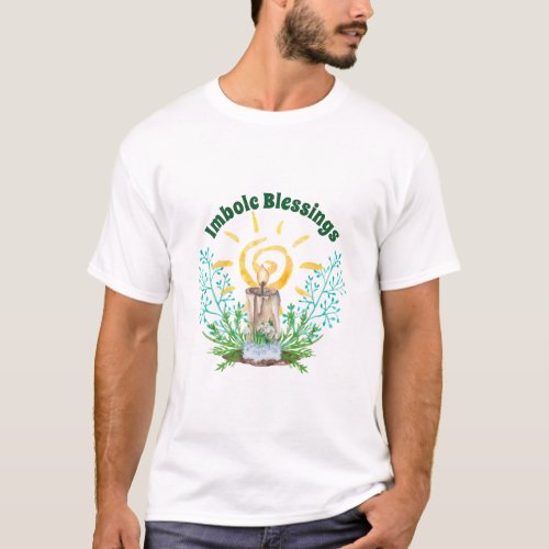 Spiral Sun Imbolc Celtic Wicca Signs of Spring T_Shirt