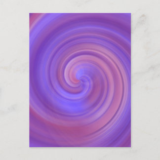 Spiral Swirl - Pink Purple  Postcard