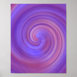 Spiral Swirl - Pink Purple  Poster