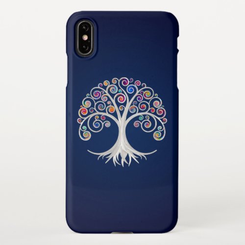 Spiral Tree of Life _ Colorful Swirl Foliage iPhone XS Max Case