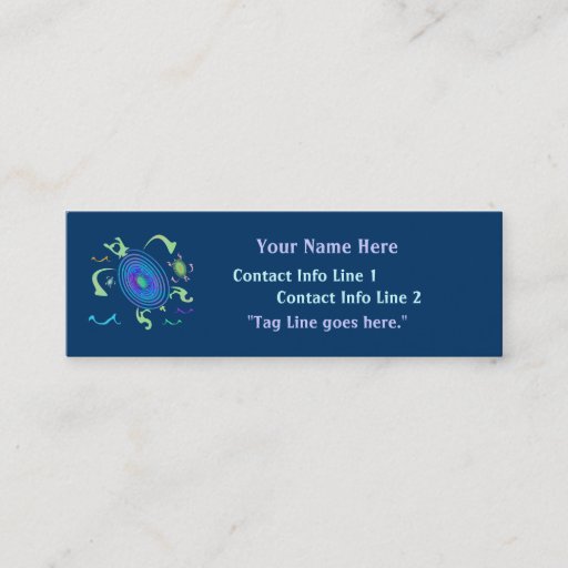 Customizable Spiral Turtle Profile Card Business Card