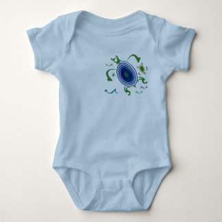 Spiral Turtles 2-Sided Baby Bodysuit