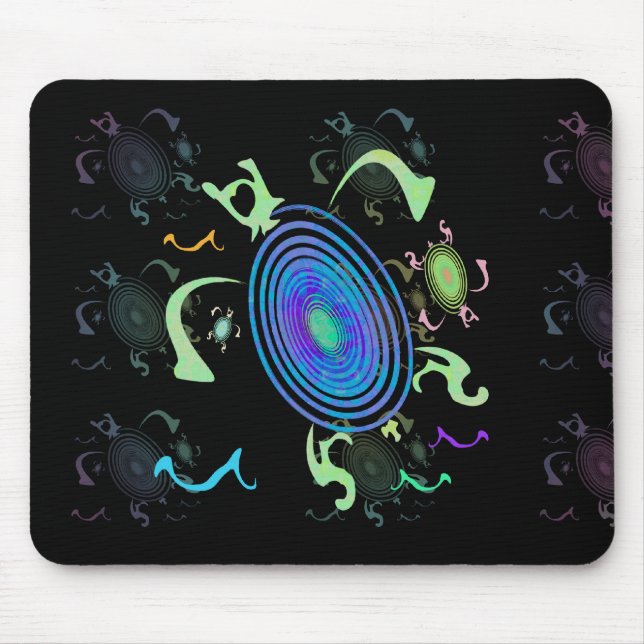 Spiral Turtles Mousepad (Front)