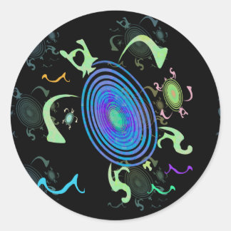 Spiral Turtles Stickers