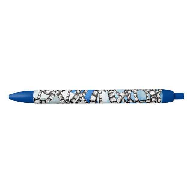 Spiral Twisted Tangled Ropes Strings Drawing Pen (Front)