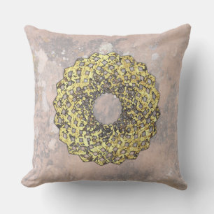 Spiral Weave Design Talking Canyons, New Mexico Outdoor Pillow