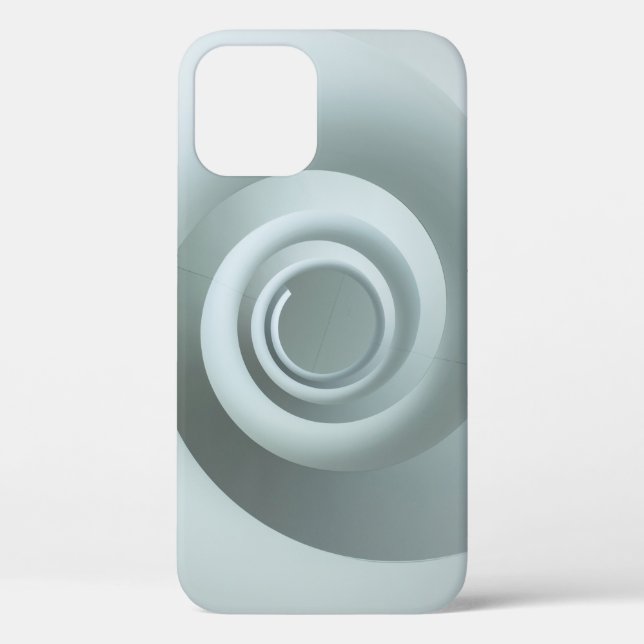 Spiral white and gray illustration Case-Mate iPhone case (Back)