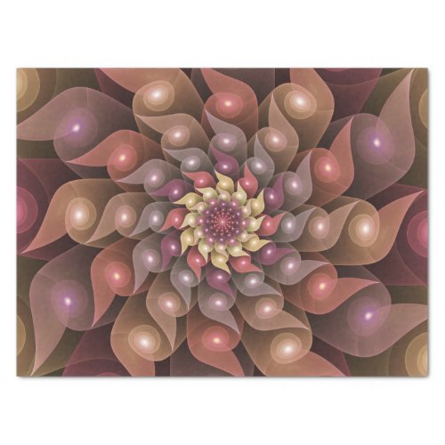 Spiral Wings Modern Abstract Colorful Fractal Art Tissue Paper