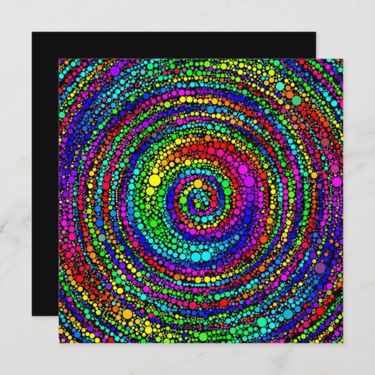 Spiral with Rainbow Dots (Front/Back)