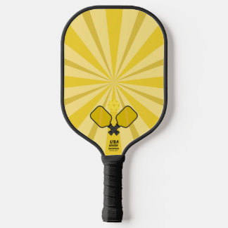 Spiral Yellow Pickle Ball Paddle