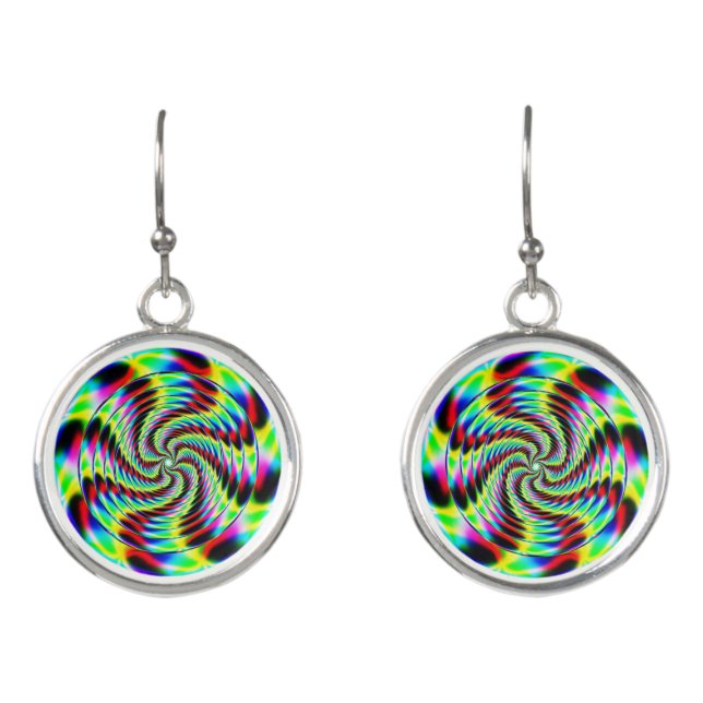 Spiral zigzag earrings (Front)