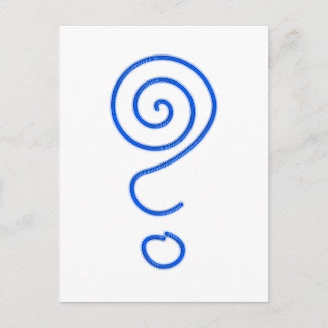 Spirale Fragezeichen Spiralfragezeichen Postcard (Front)