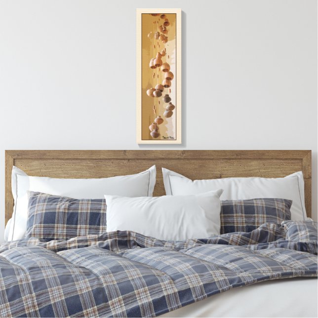 Spiraled Clay Wind Chimes Still Life Canvas Print (Insitu(Bedroom))